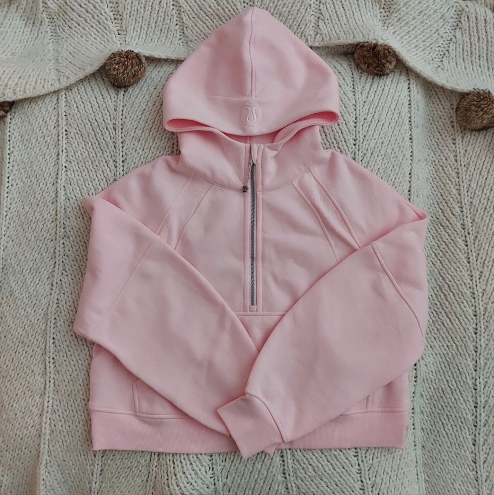 LULULEMON Scuba Oversized Cropped Half Zip Hoodie - Medium/Large